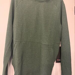 lululemon athletica Deep Green Textured Knit Zip Hoodie